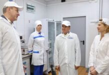 Оксана Лут и Вениамин Кондратьев оценили мощности Кореновского молочно-консервного комбината