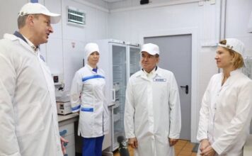 Оксана Лут и Вениамин Кондратьев оценили мощности Кореновского молочно-консервного комбината